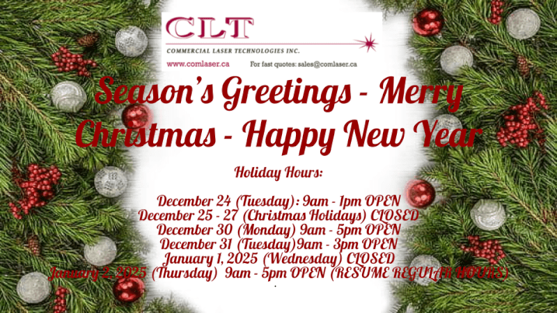 Holiday Hours